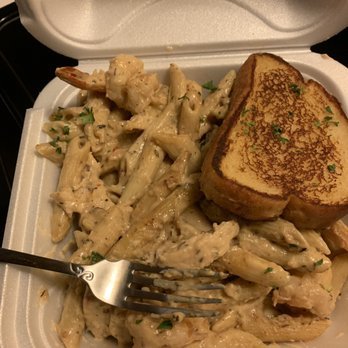 Jerk Chicken and Shrimp Pasta